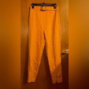 Missguided Belted Cigarette High Waisted Pants, size 10